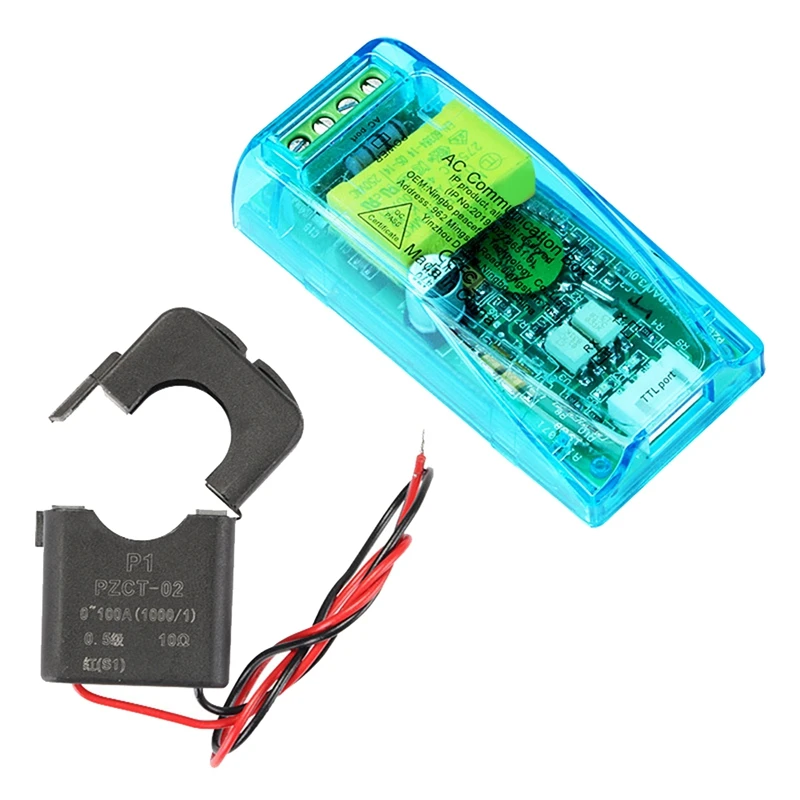 

100A PZEM 004T 3.0 Wattmeter With Case+Open CT Kwh Meter Volt Amp Current Test Module For Arduino TTL COM2/COM3/COM4