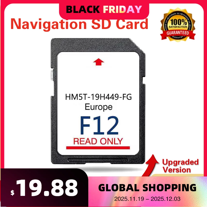 

Update Map 64GB Version for Ford Focus Since 2014 Sync2 F12 Full Europe Navigation System GPS SD Card HM5T-19H449-FG