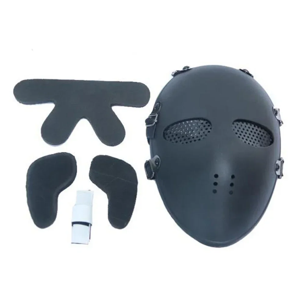 Tactical Military Paintball Combat Mask Army Hunting Airsoft CS Games Full Face Steel Mesh Eye Safety Protective Mask