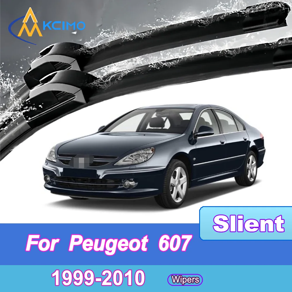 

For Peugeot 607 Z8 1999-2010 Front Windshield Wiper Blades 2pcs Slient Rain Windscreen Window Accessories