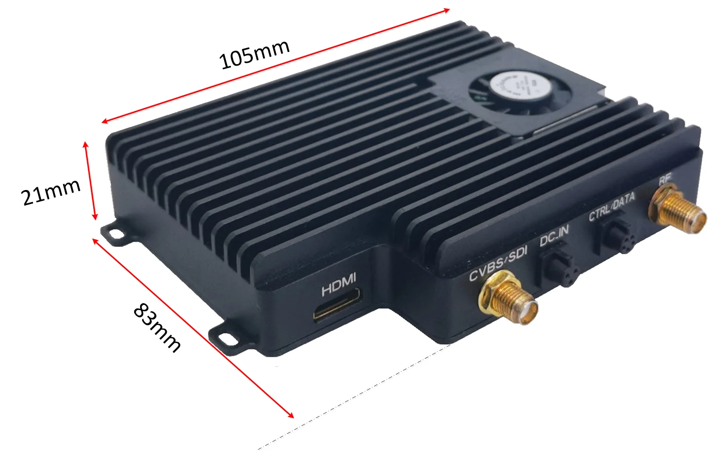 Wave Radio NLOS COFDM HD Video Zender Anti Jamming Lange afstand Communicatie H.264 Compressie Draadloos voor FPV Drone Racing