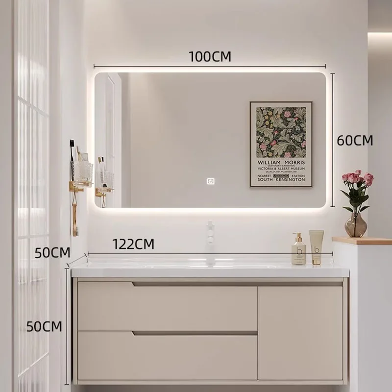 

Large Modern Bathroom Cabinet Vanity Lighting Accessories Storage Bathroom Cabinet Mirror White Meuble Salles De Bain Furniture