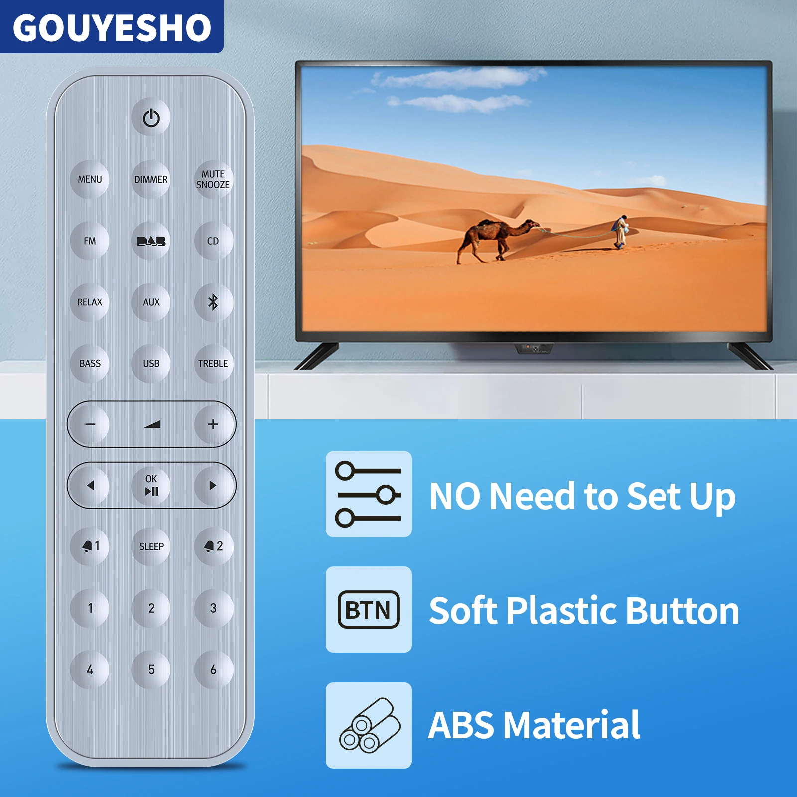 New Remote Control For Sonoro SO-RC123 Bluetooth Audio Echo Wall Home Theater