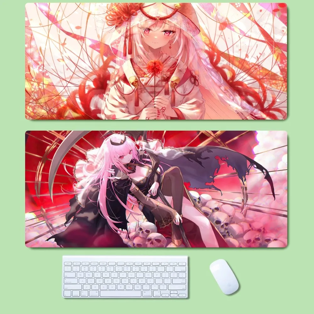 Mori Calliope Hololive Anime Girl Mousepad Mousepad Non-slip Lockedge Office Student Gaming Thickened Large Writing Pad Cushion