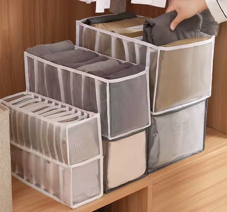 

Underwear Drawer Organizer Storage Box Foldable Closet Organizers Drawer Divider For Underpants Socks Bra Storage Boxes