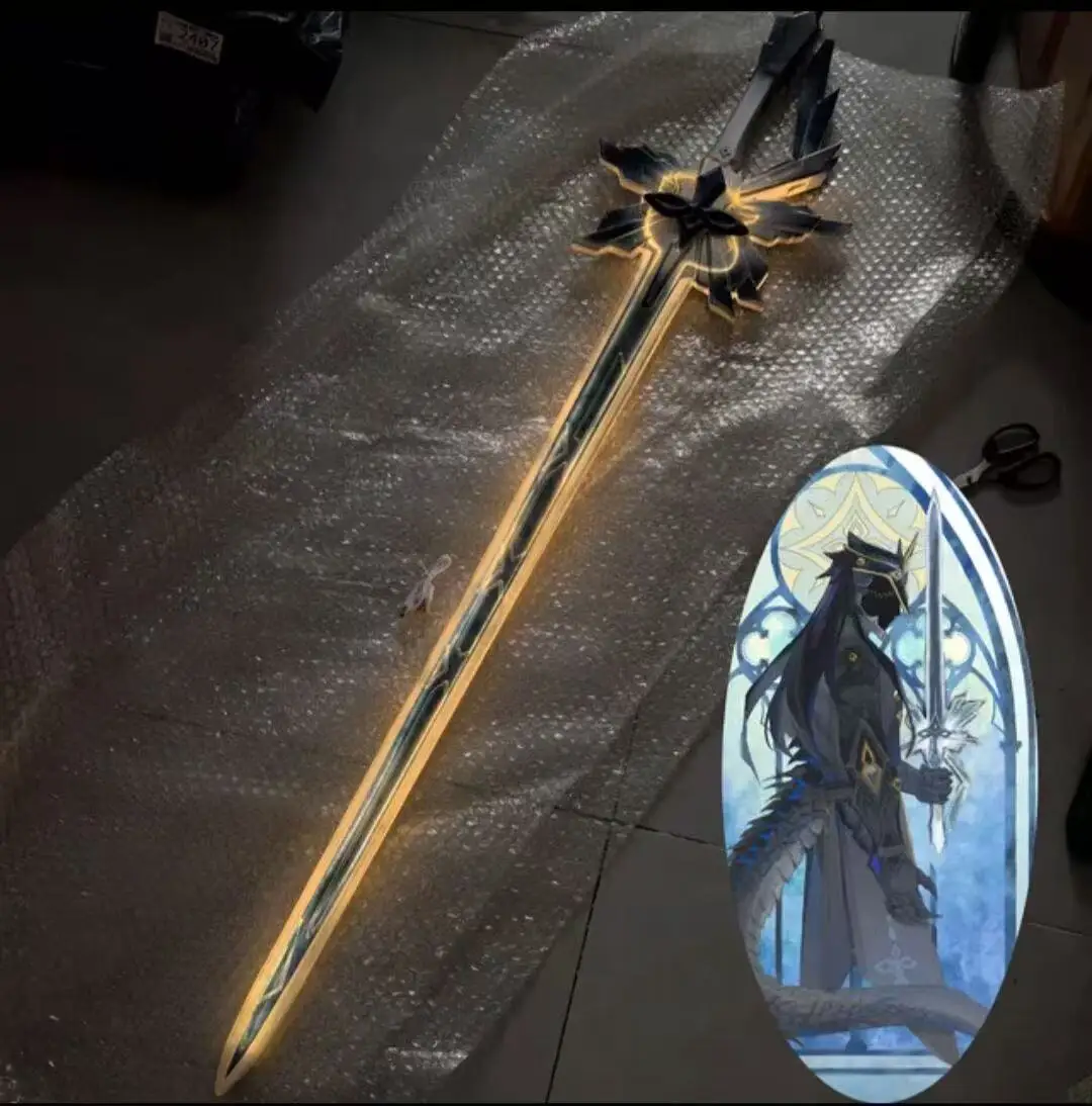 

120CM The Captain II Captano Luminous Sword Weapons Game Genshin Impact Cosplay prop Halloween Christmas Party Costume Accesory