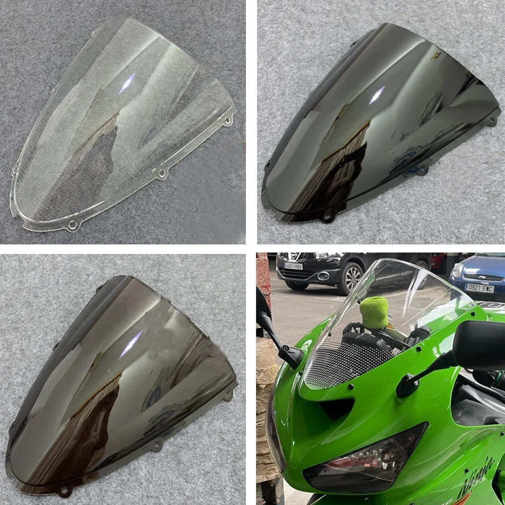 

For Kawasaki Ninja ZX6R Windscreen Motorcycle Windshield Wind Deflectors Double Bubble ZX-6R ZX 6R 636 ZX636 2005 2006 2007 2008