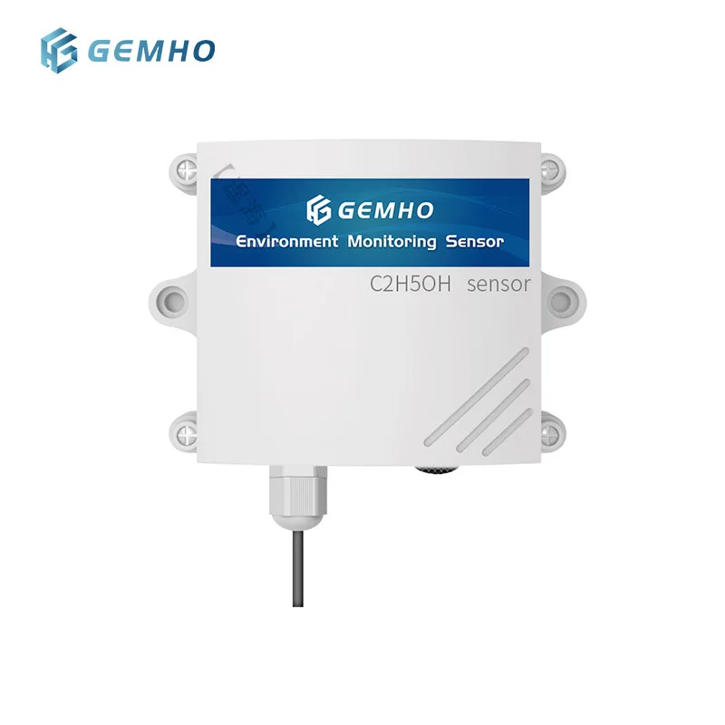 Smart Ethanol Gas Sensor Alarm C2H6O Gas Leak Detectors High-precision Ethanol Gas Sensor Concentration Monitoring Transmitter