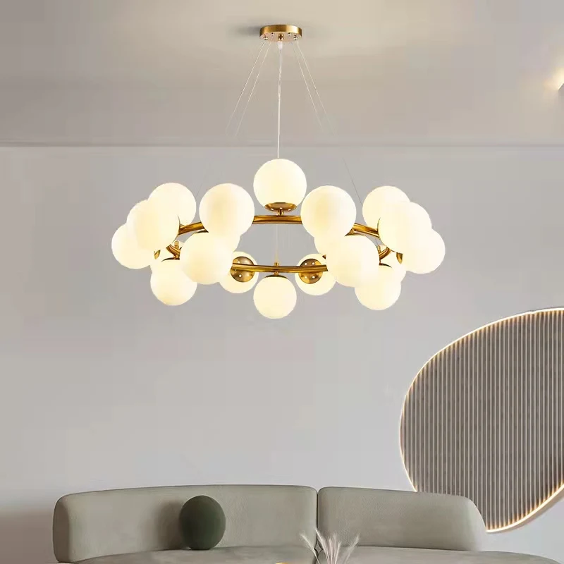 Magic Beans 16 Heads Pendant lighting Art Glass ball Hang lamps Kitchen Dining room decor Led indoor lighting