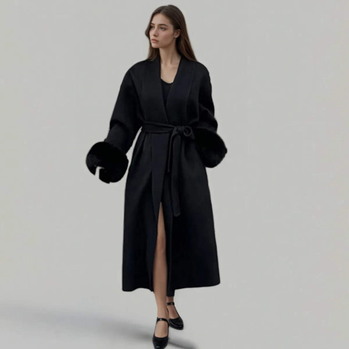 

LIMO 2025 Wool-Cotton Women Vintage Designer Coat Autumn Winter Commute Travel Streetwear Chic Outerwear