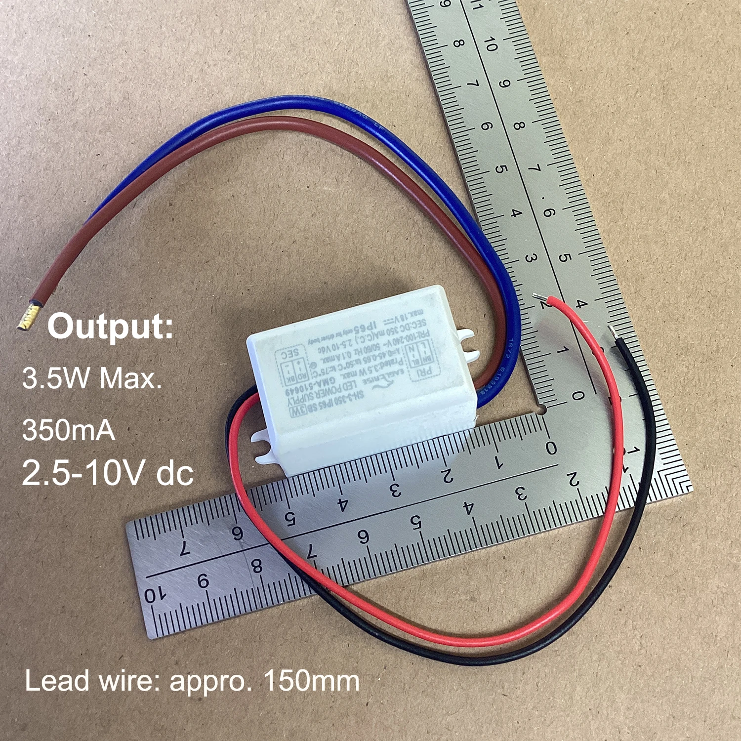 مدخلات 100-240VAC 4.2W محول إضاءة LED صغير 350mA 2.5-10V مع سلك من الرصاص للداخلية لمصباح LED 2.5V-4V 700mA #4