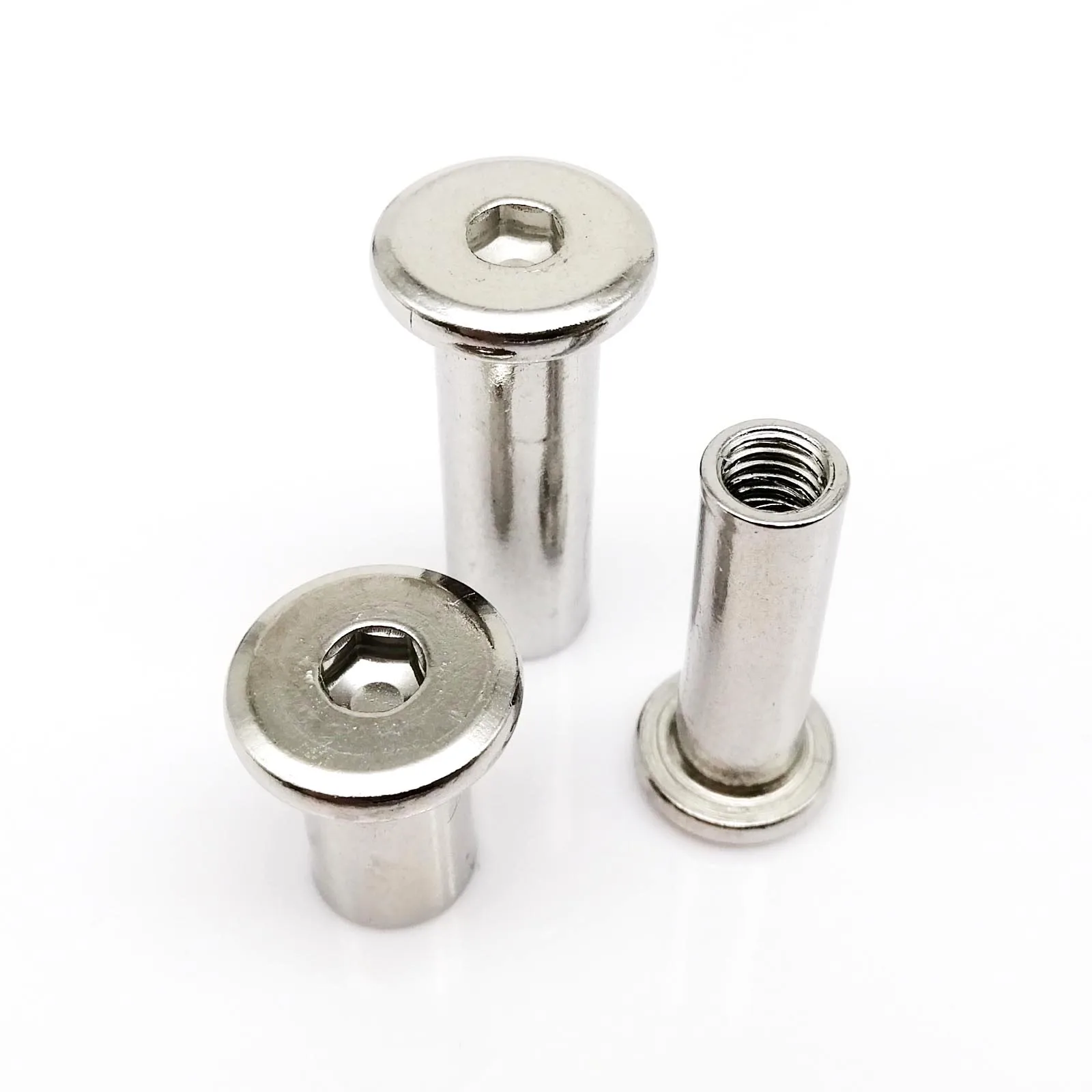 M3 M4 M5 M6 M8 M10 304 الفولاذ المقاوم للصدأ كبير شقة عرافة مسدس المقبس رئيس الأثاث برشام موصل إدراج المشتركة كم غطاء الجوز #3