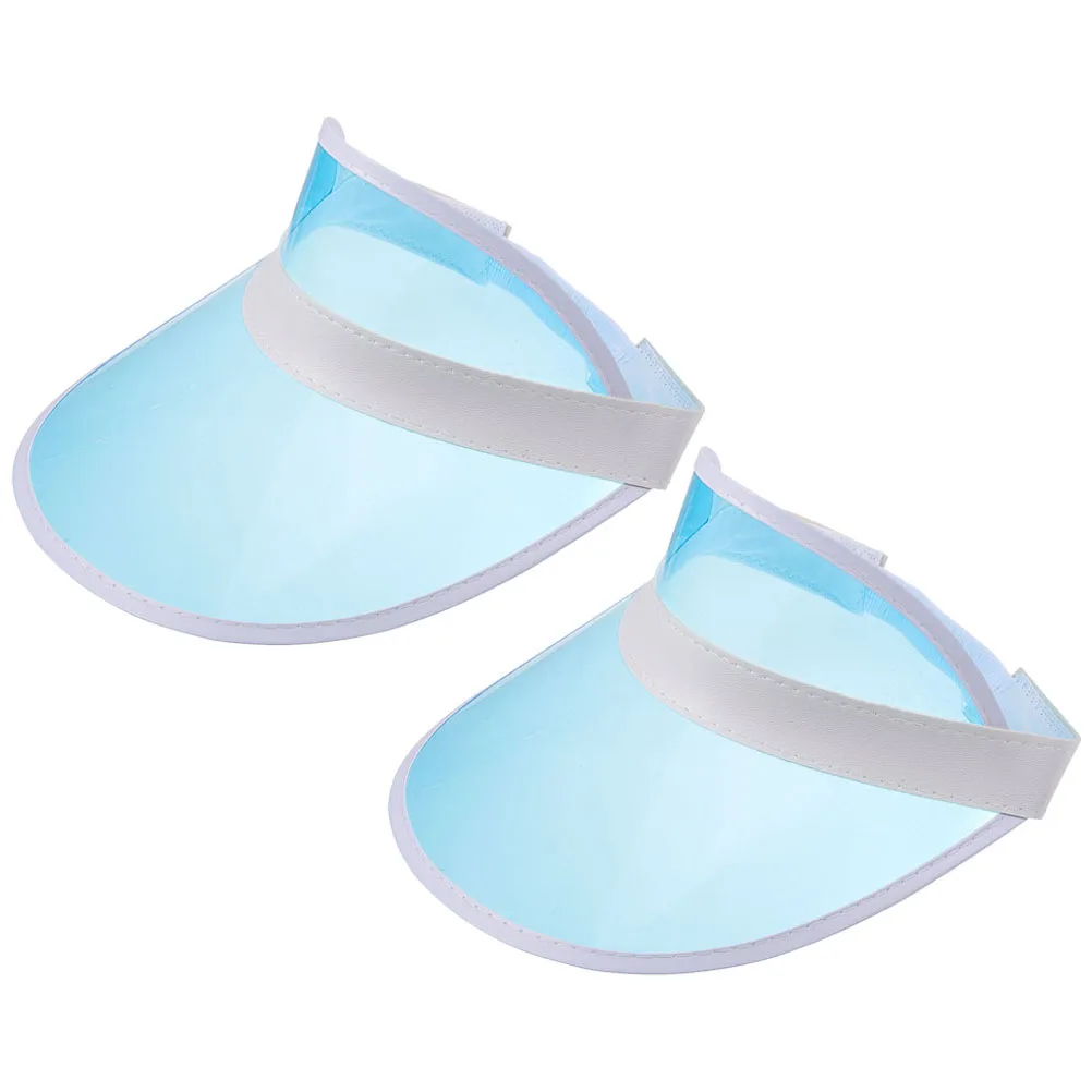 

2pcs Sun Hat Hiking Hollow Top Cap Athletic Visor Women Running Summer Fashion Outdoor UV Protection Lightweight