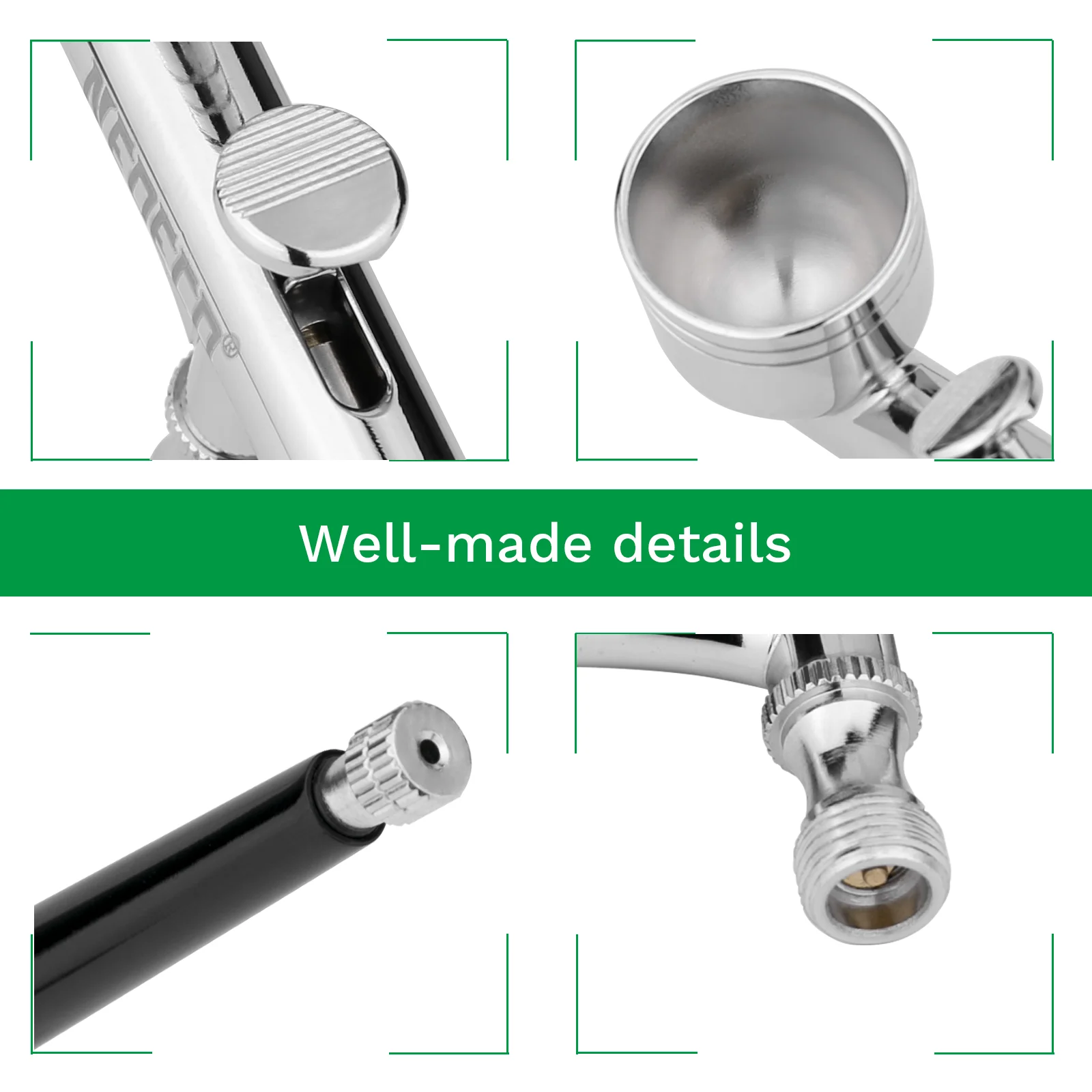 NEOECO 130 Gravity-Feed Dual Action Airbrush mit 0,2 0,3 0,5mm Düse Nadel kit Einstellbare Schnelle trennen Gemeinsamen Roten schwarz