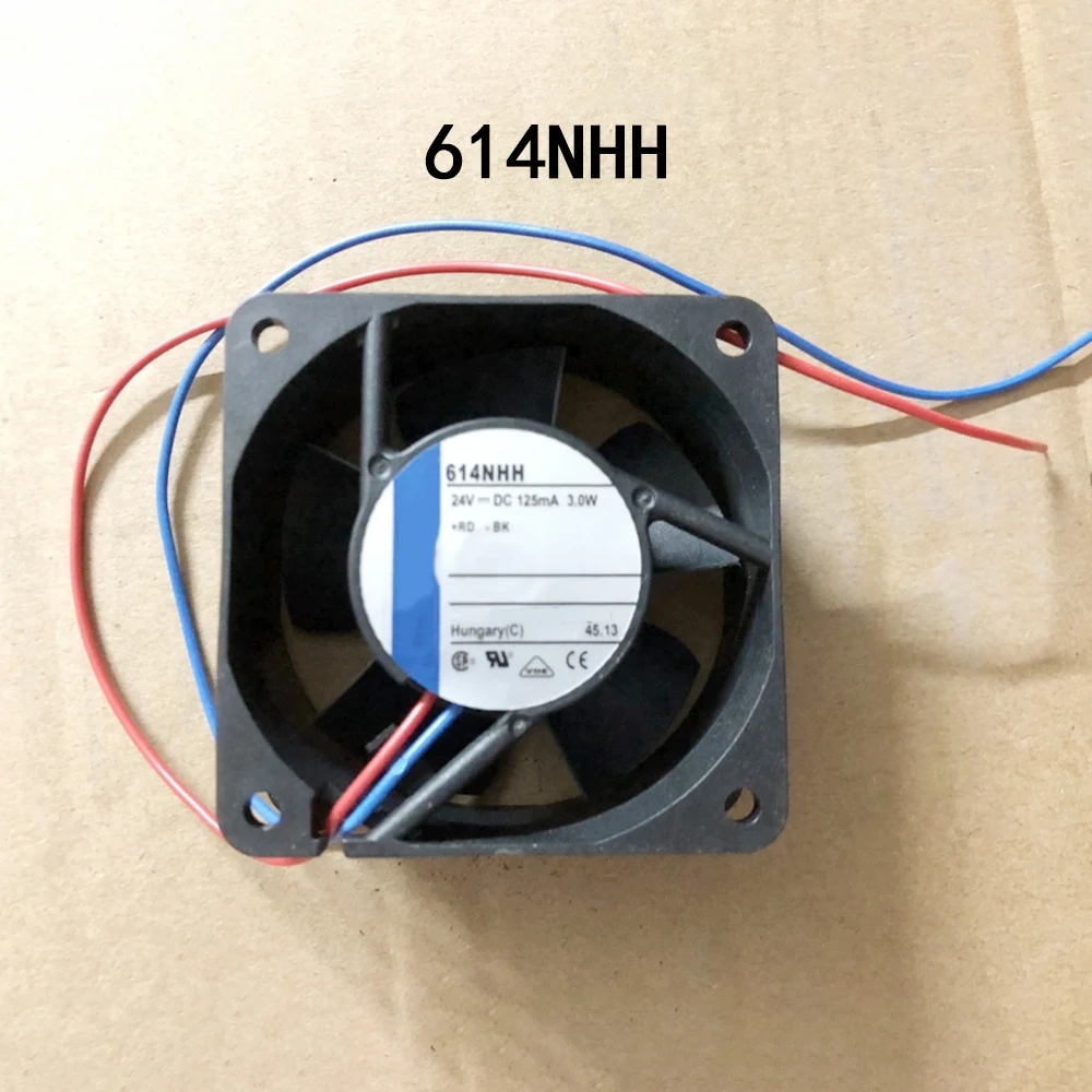 Axial radiator Inverter 60*60*25MM DC24V 3.0W 125mA 33CFM 614NHH Server Fan