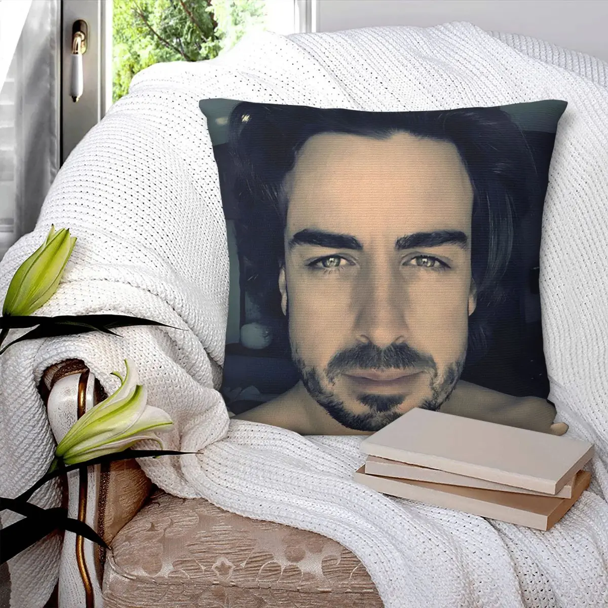 Fernandos Alonsos سانت وسادة غطاء Kawaii كيس وسادة ل أريكة غرفة نوم ديكور المنزل غطاء الوسادة لينة الرسم سادات هدية