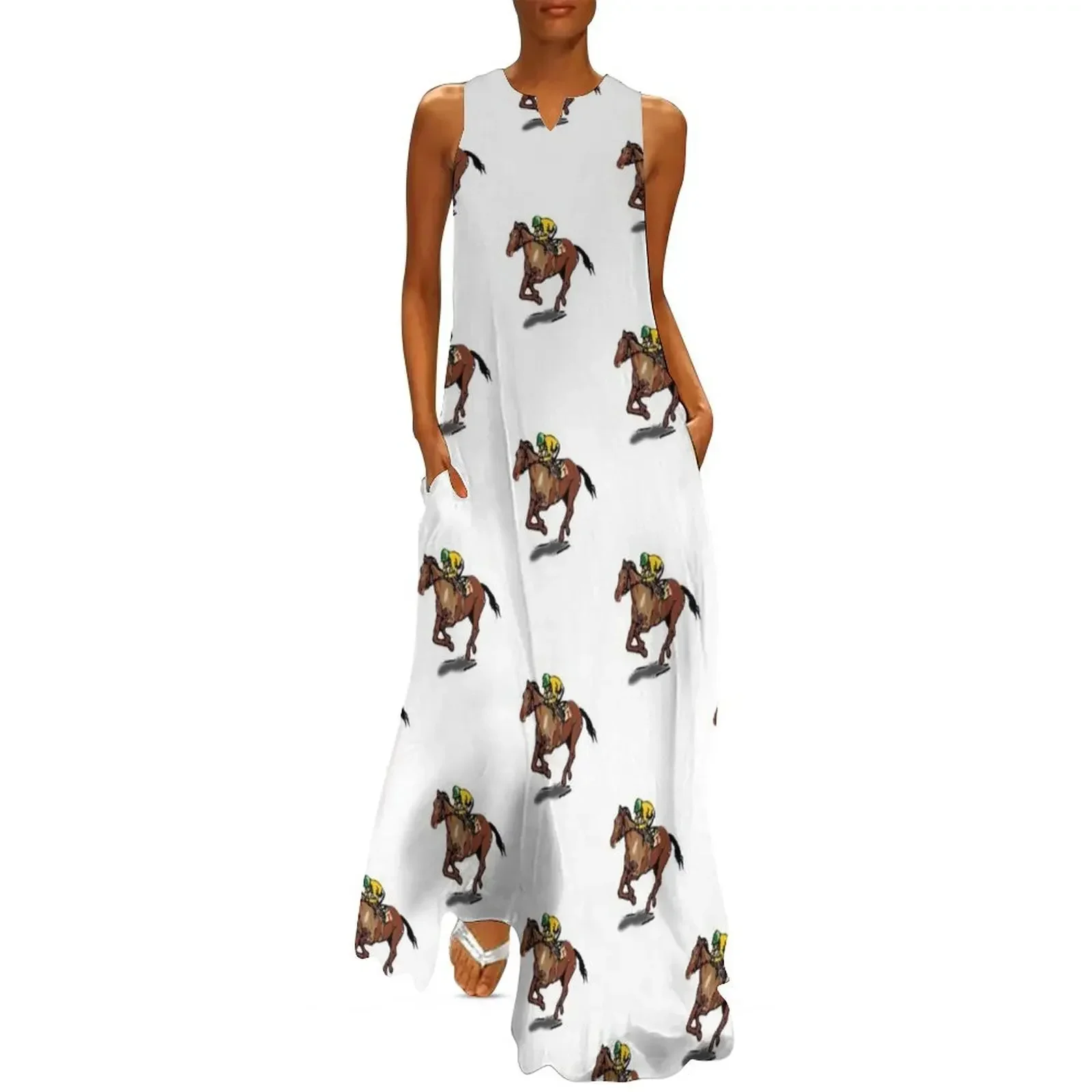 

Horse Racing | Horse Riding | Jockey Long Dress beach dress women's summer clothing 2025 Woman fashion Dress