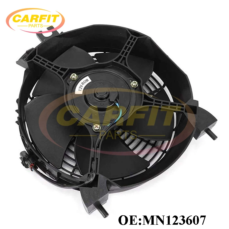 High Quality OEM MN123607 Air Condition Condenser Fan Motor & Shroud For Mitsubishi Pajero Montero Sport L200 Triton Auto Parts