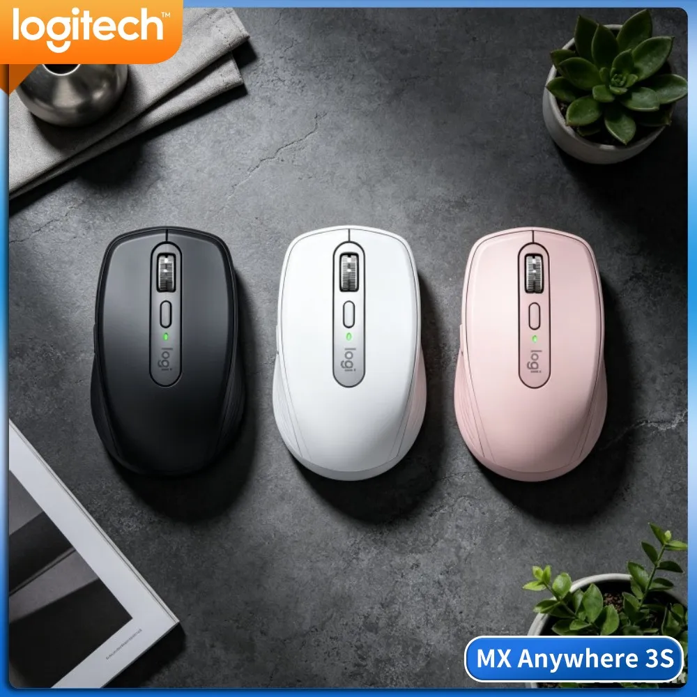 Wireless MX Anywhere 3S - 8000 DPI Tracking, Magspeed Scroll, Anti-Slip Grip, Perfect For Classroom Teaching & Work