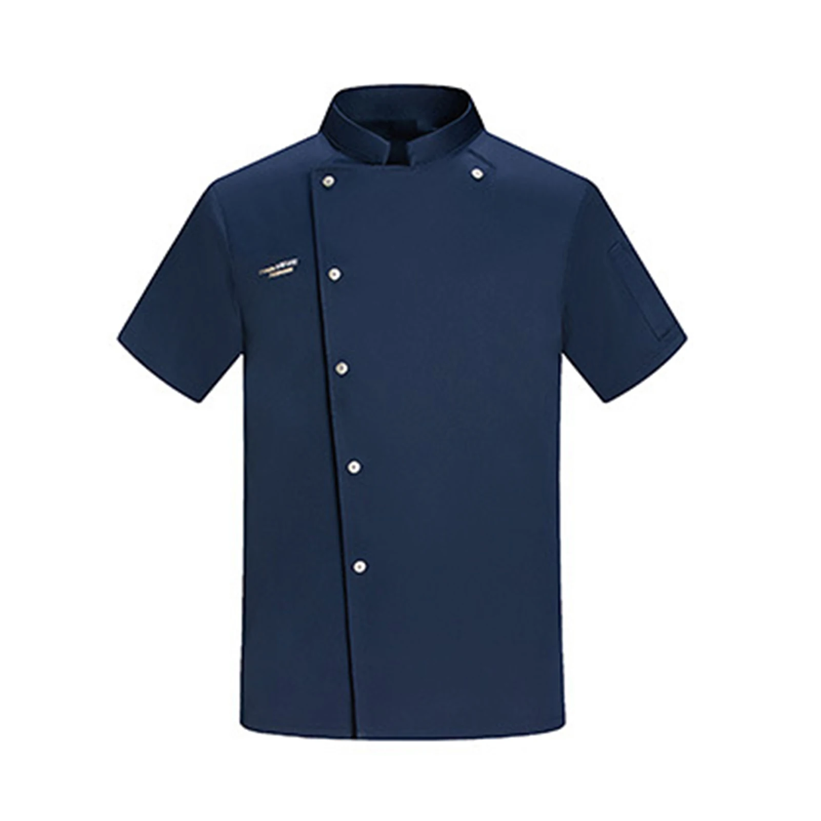 

New Chef Jackets for Men Women Short Sleeve Cook Shirt Solid Chef Uniform Bakery Restaurant Waitress Waiter Uniform Tops