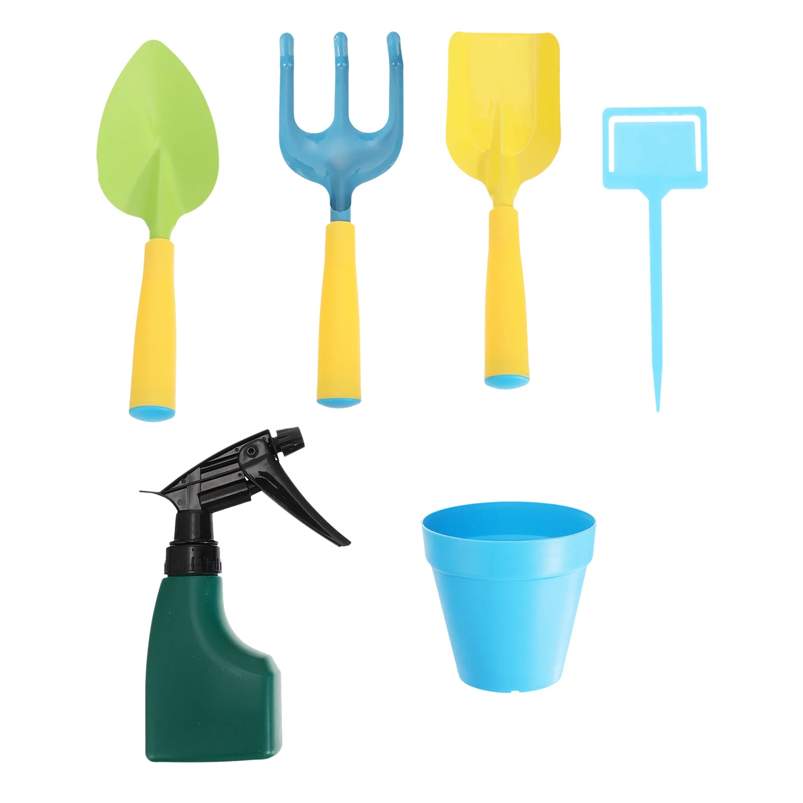 مجموعة واحدة من أدوات البستنة للأطفال، معاول صغيرة ملونة، مجموعة أدوات زراعة عملية خفيفة الوزن للأنشطة الخارجية للأطفال
