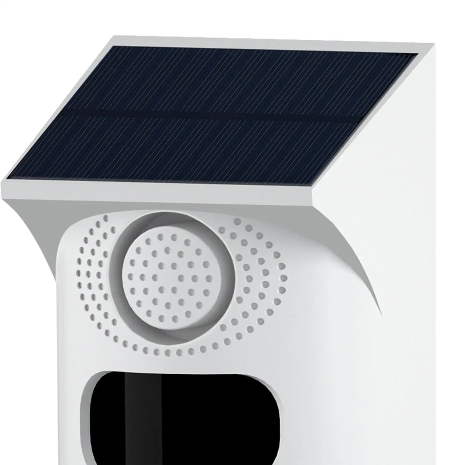 Solar Powered Alarm 120dB Solar Motion Sensor Alarm for Garage Outdoor Home