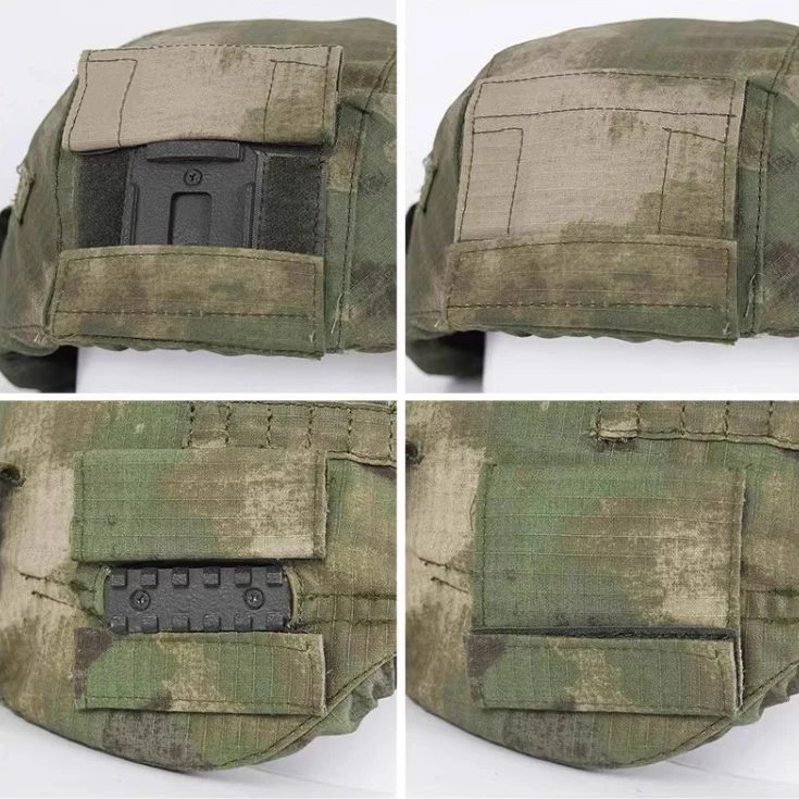 Russian 6b47 Tactical Helmet MOX Green Ruins Camouflage Helmet Cover Windproof Ear Protection Version