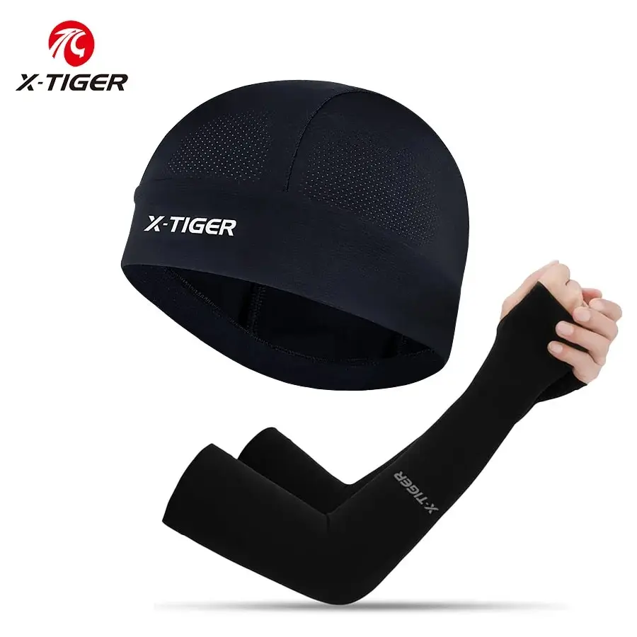 X-TIGER Letnia czapka przeciwsłoneczna Czapka rowerowa Sportowa osłona na ramię Rękaw ochronny Kolarstwo Kombinacja ochrony przeciwsłonecznej