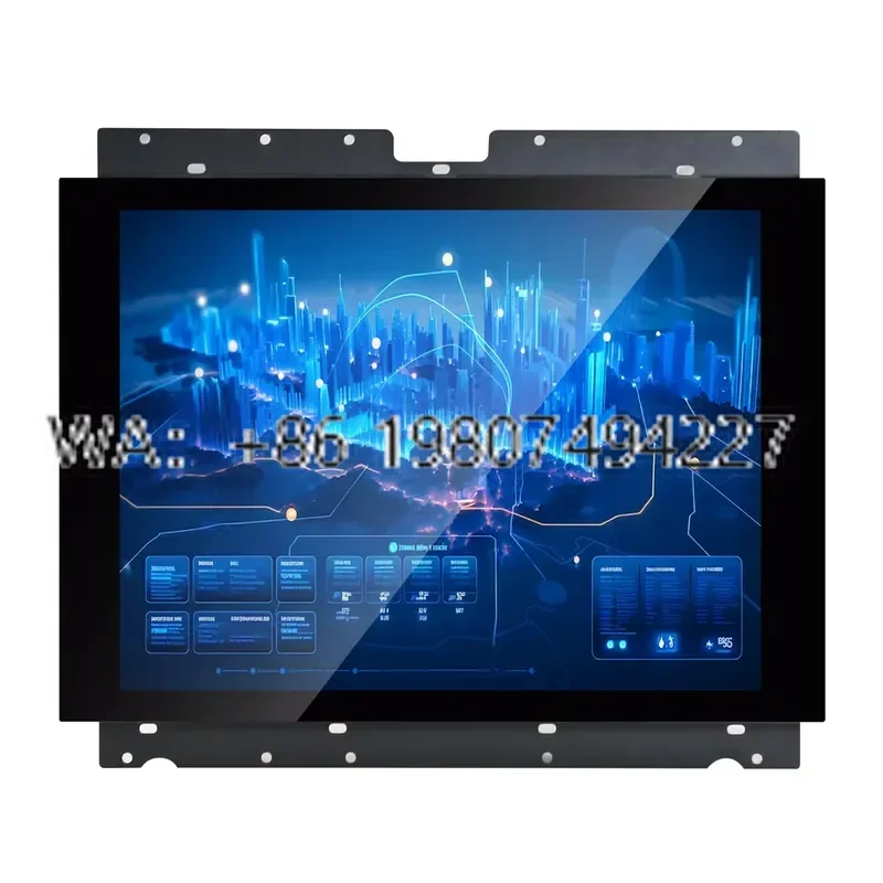 15 Inch Open Frame 1024x768 Resolution Capacitive Touch USB DVI 4 3 Aspect Ratio for ATM Business Use Privacy Vandal