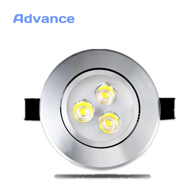 Srebrny Ultra gorgeous led typu downlight wpuszczana szafka ścienna AC220V 220V 3W wpuszczane led Spot dekoracja świetlna lampa sufitowa strona