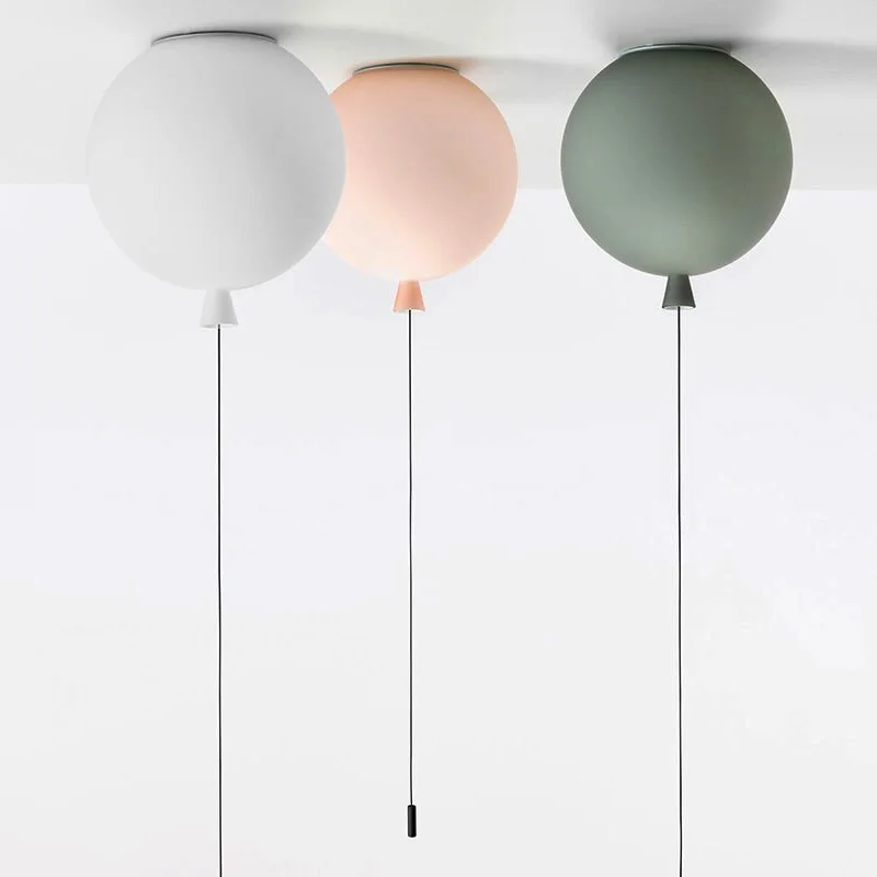 

Nordic Color Balloon Ceiling Lamp Macarone Frosted Balloon Kids Room Ceiling Lamp Simple Modern Bedroom Decor Led Ceiling Lights