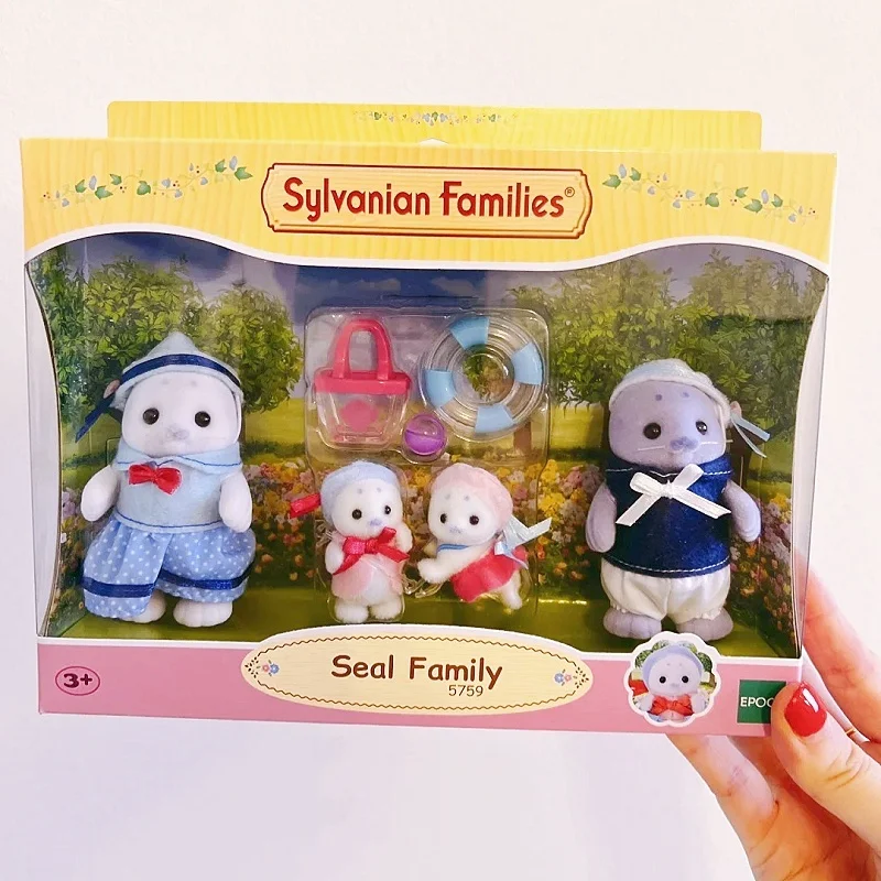 Sylvanian Families Anime Action Figures Sylvanian Family Siberian Baby Family Toy Kawaii Collection Toys Kids Gifts