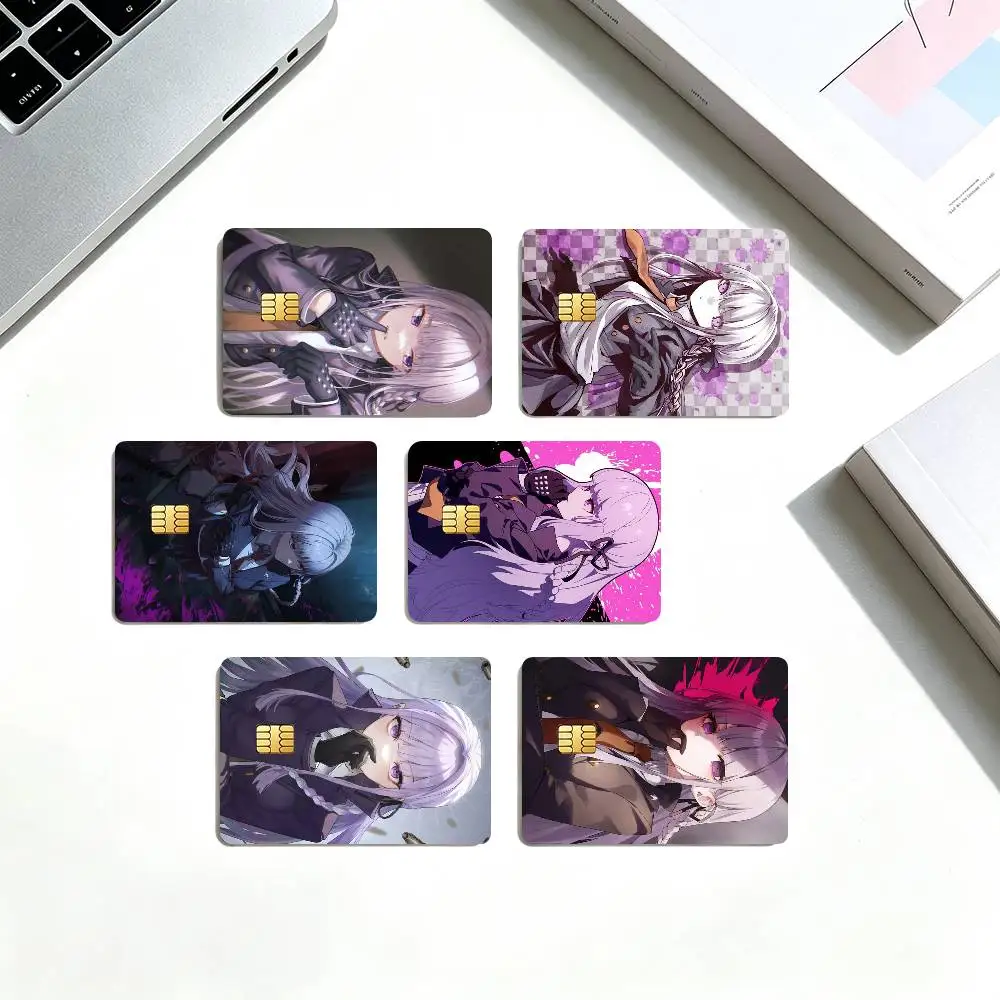 K-Kyoko Kirigiri D-Danganronpa  Credit Card HD Stickers Small Chip Waterproof Sticker Game Card Decal Gift