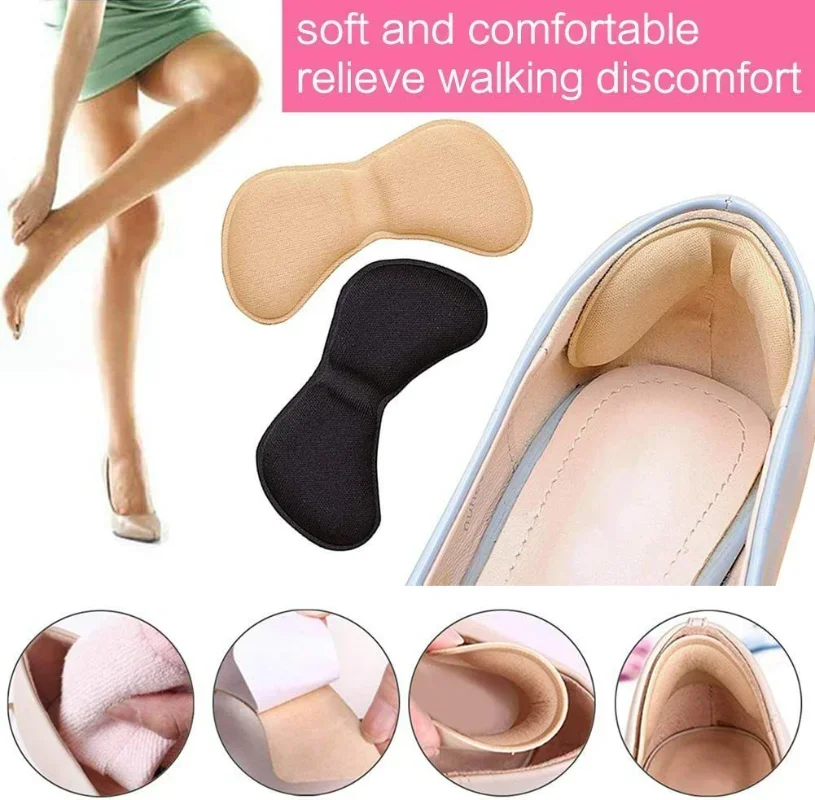 10 paia di solette per tallone regolare il dimensionamento sottopiede in spugna adesiva Patch donna uomo cuscinetti antiusura per scarpe cura dei piedi del tacco alto