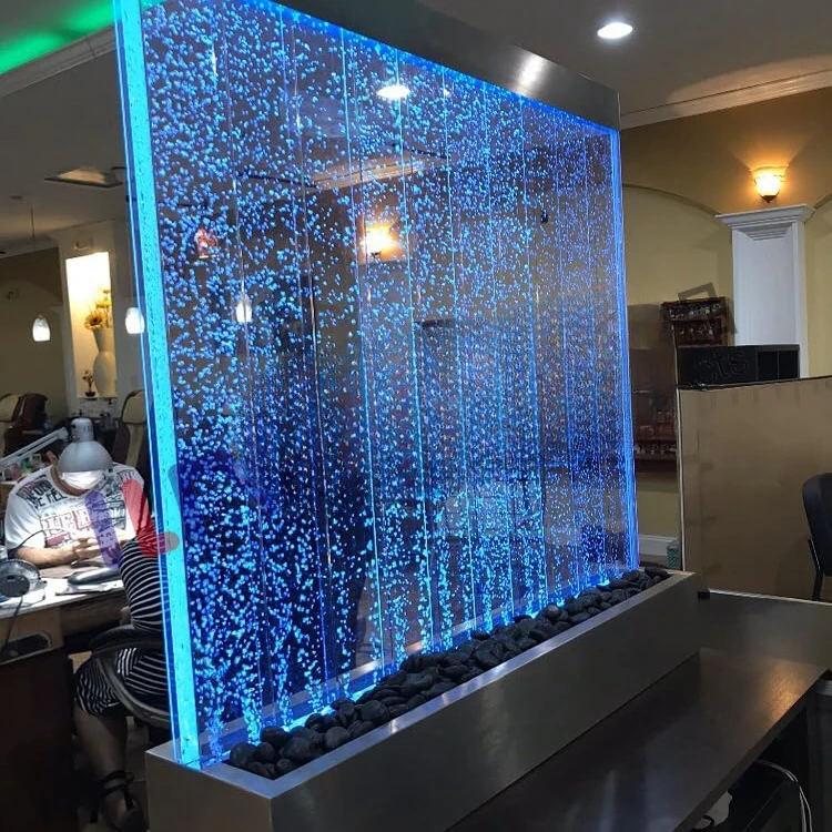 

Light Emitting Diode Acrylic Panel Screen Partition Fountain Bubble Wall
