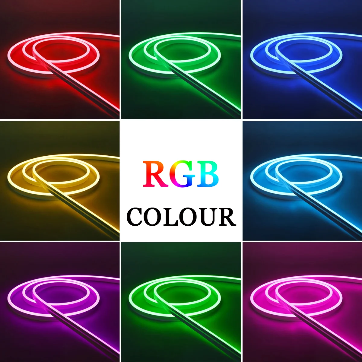 Imagem -03 - Tuya Smart Led Neon Light Rgb Bar Light Compatível com o Google Assistente Amazon Alexa 5m 24v 2a