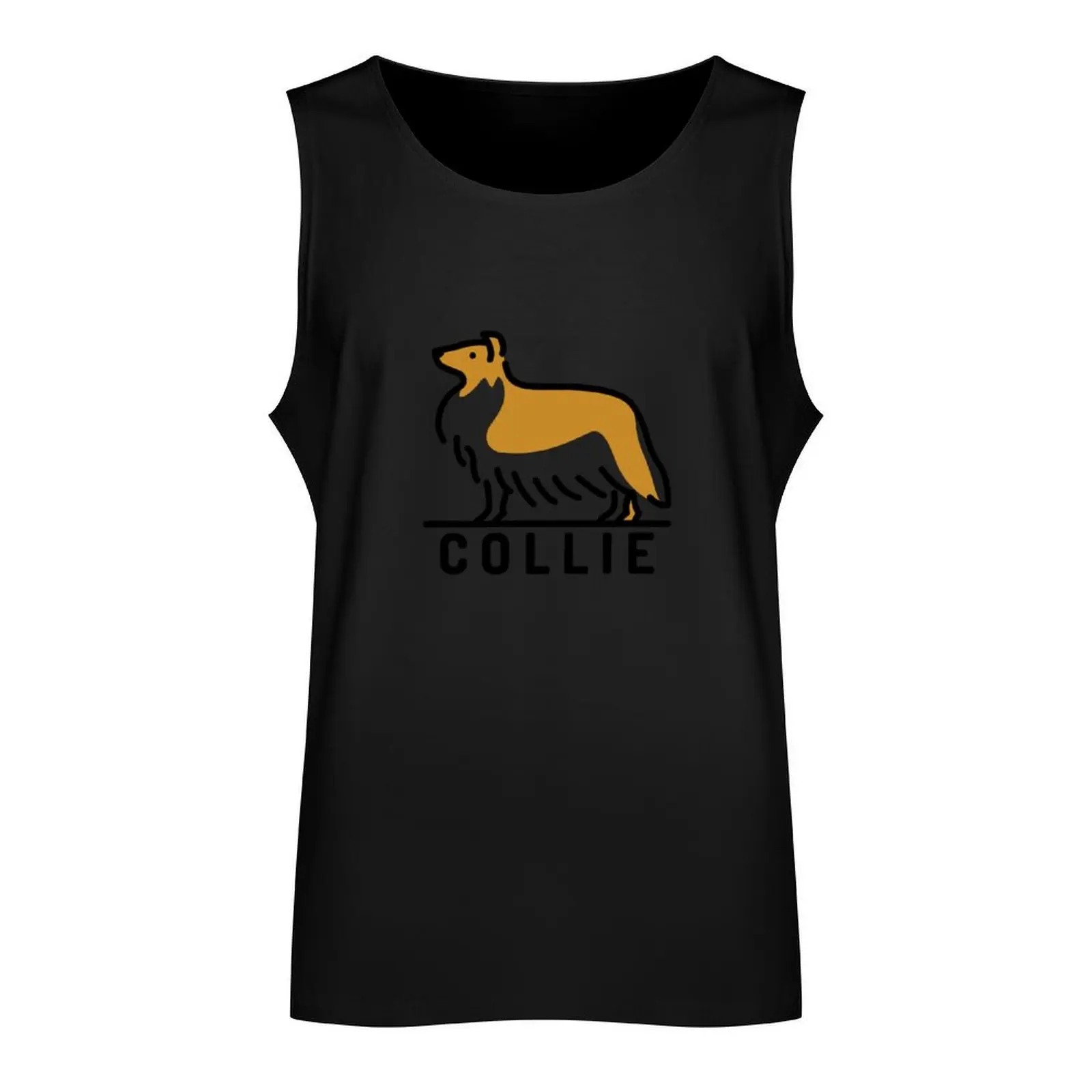 Collie Dog Tank Top Men's gym Gym wear singlet for men Men's summer clothes 2024