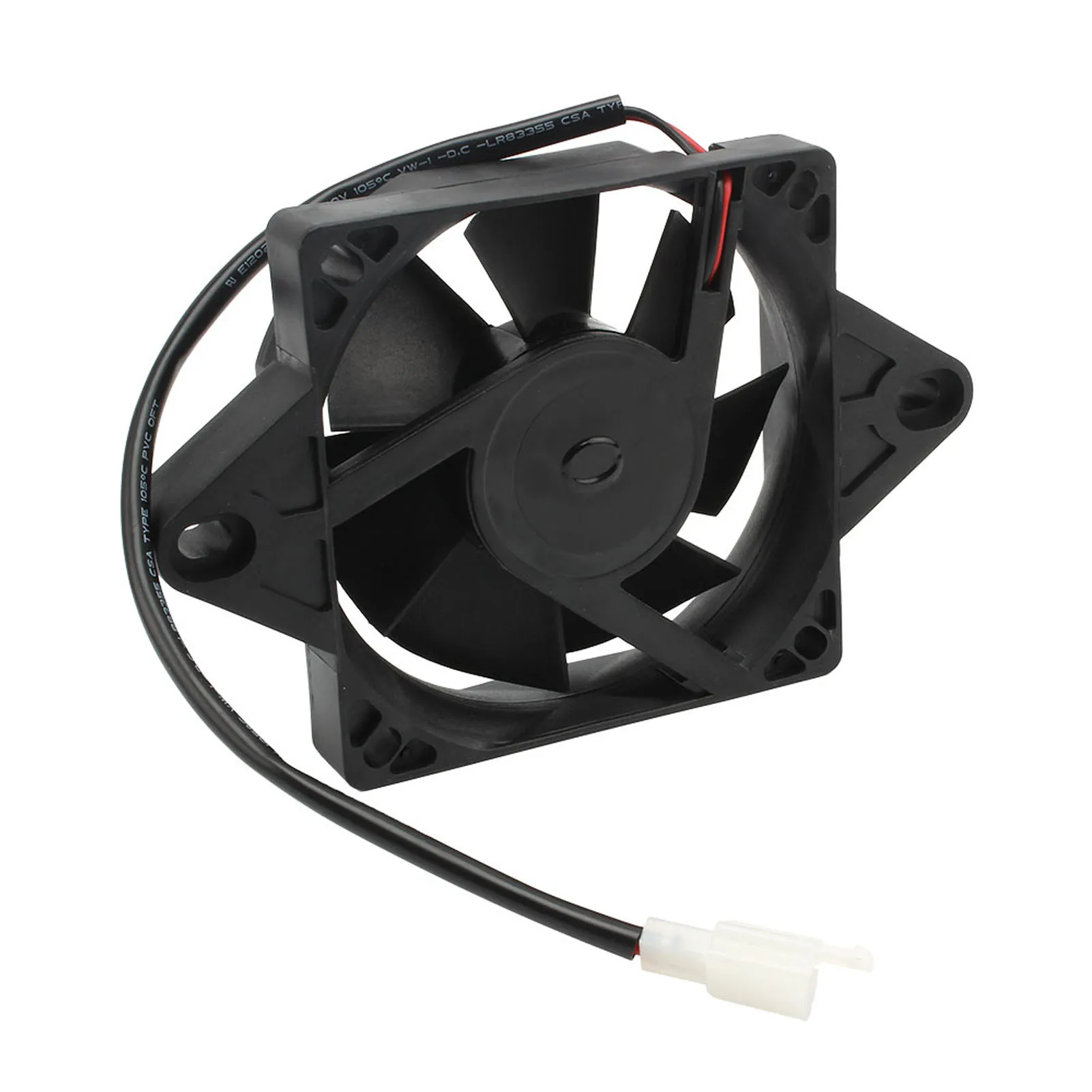 Radiator Fan  12V 15W Plastic Black Replacement Cooling Fan for Bugy Cart for ATV for Motorbike for Go Cart