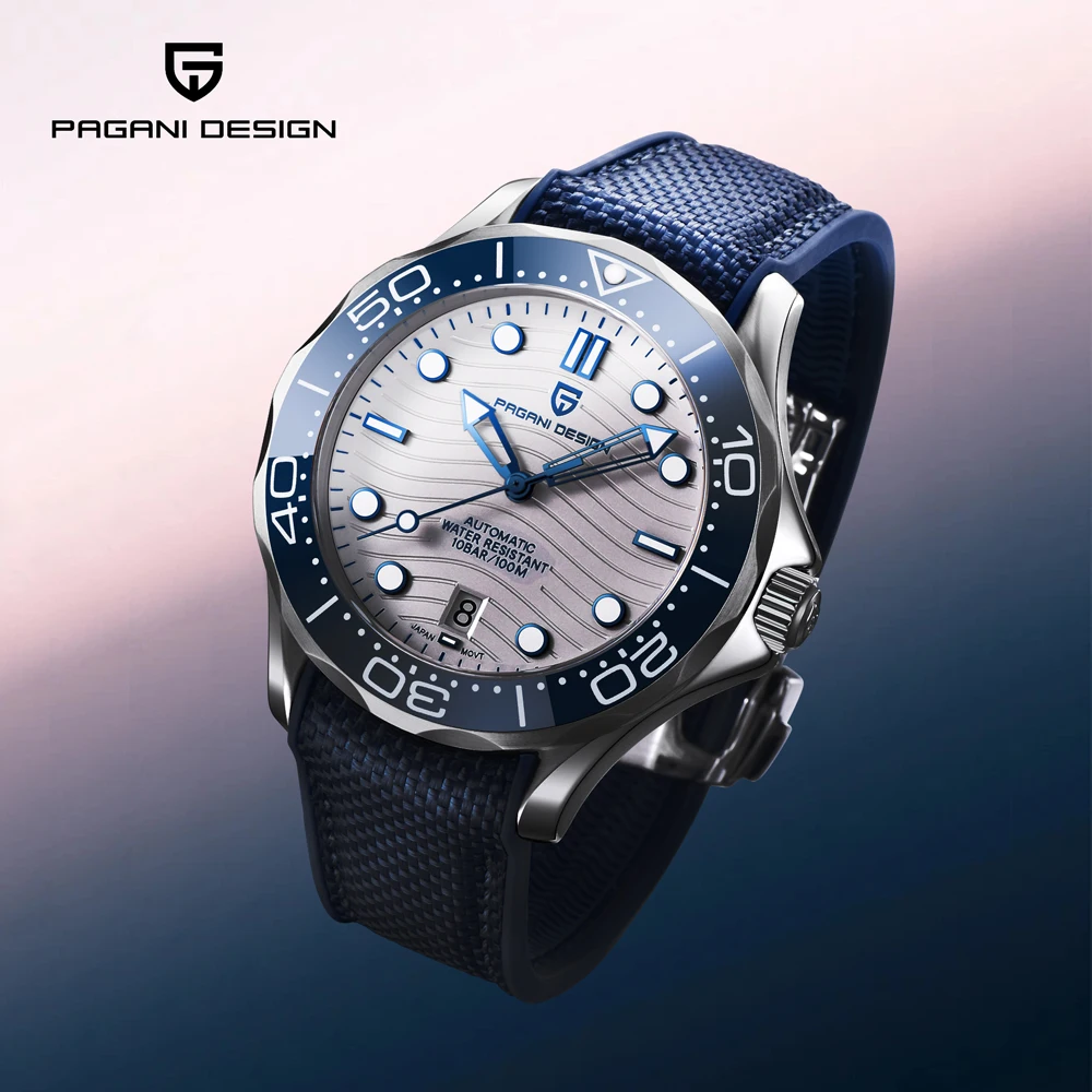 

Мужские часы PAGANI DESIGN, элитные механические часы для мужчин, водонепроницаемые до 10 бар, из нержавеющей стали, автоматические, с сапфировым стеклом.