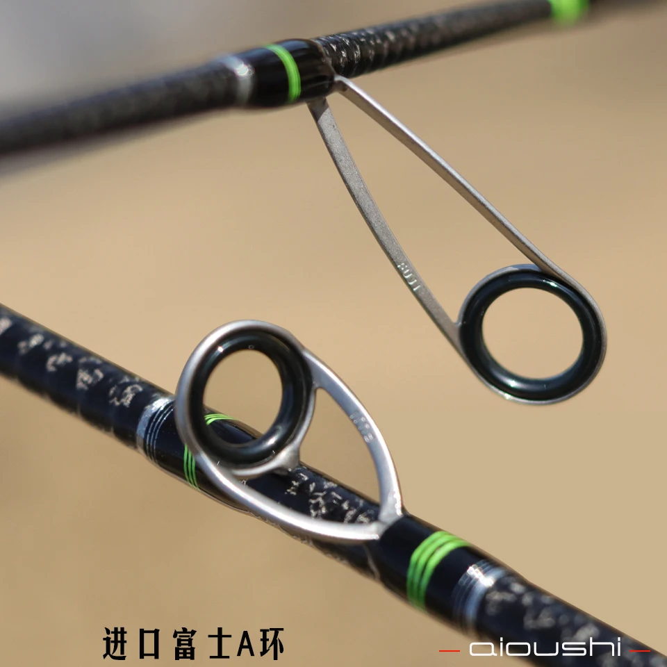 AIOUSHI Micro ULX Full Fuji A-Ring Two Section 1.68m Quick Adjusting Rod, High Carbon Ultra Light Mandarin Fish, Military Fish,