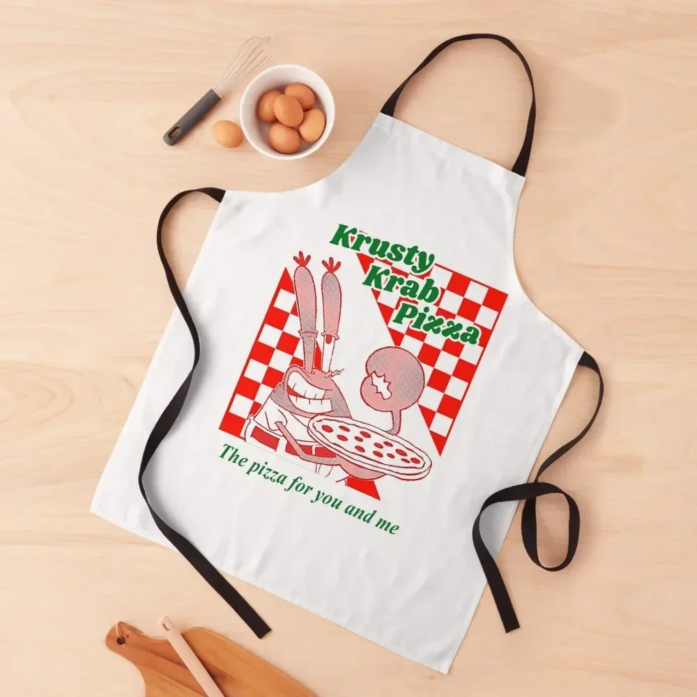 

Krusty Krab Pizza Apron Cute Kitchen Accessories cookings for women Apron