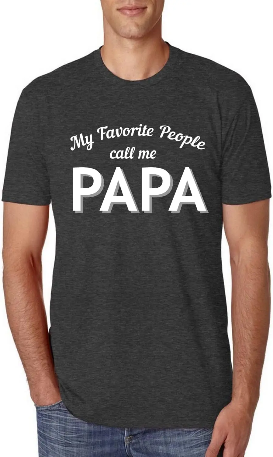 

Father Nickname Dad's Favorite People Celebrate Papa Call Me Papa Father's Day Mens Premium Tri Blend T-Shirt