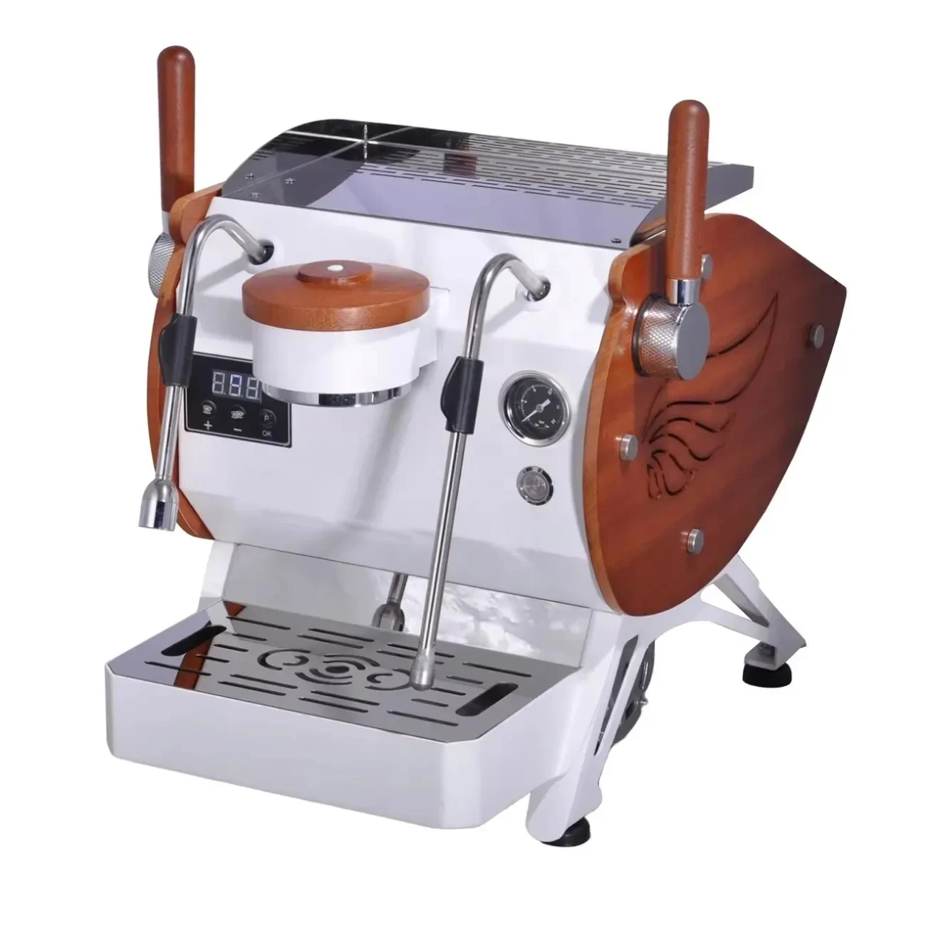 Professional Electric Stainless Steel Semi-Automatic Espresso Coffee Maker 9 Bars Pressure Hotels RVs EU Plug New