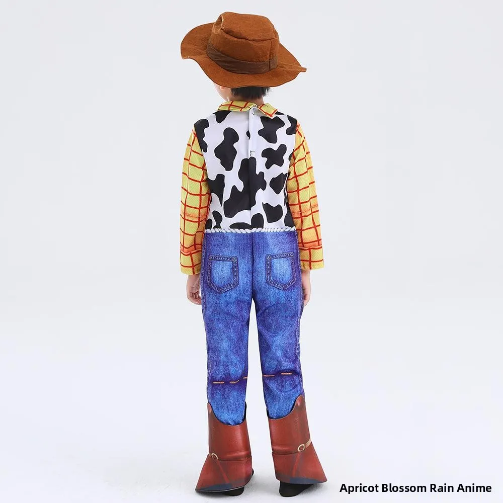 Toy S New Release Kinder Halloween Par Performance Kostüm Western Cowboy Hoss Role-Plang Animation Charakter
