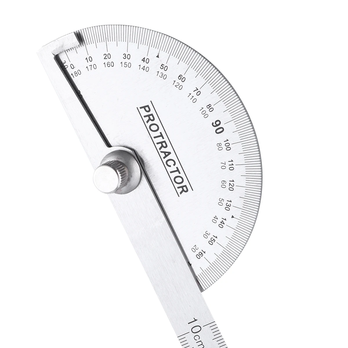 

2pcs Stainless Steel Protractor Lightweight Easy Carry Smooth Surface Math Homework Measure Technical Drawing Angle