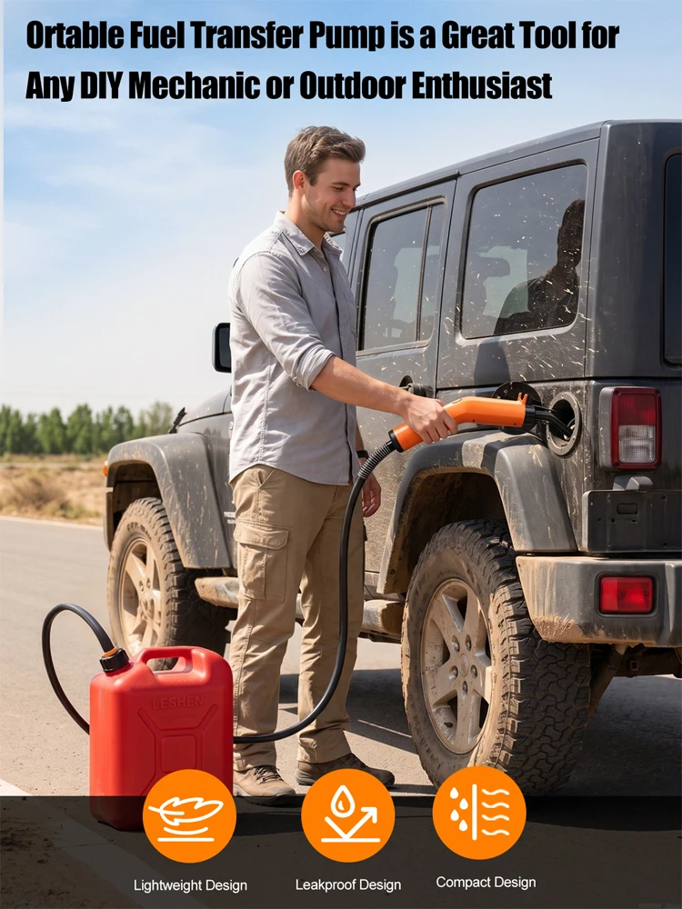 INSOMA USB-Aufladbare Tragbare Elektrische Kraftstoffpumpe Verbesserte Wasser- oder Diesel-Transferpumpe Leichtgewichtiger Flüssigkeitsextraktor – Detail 4