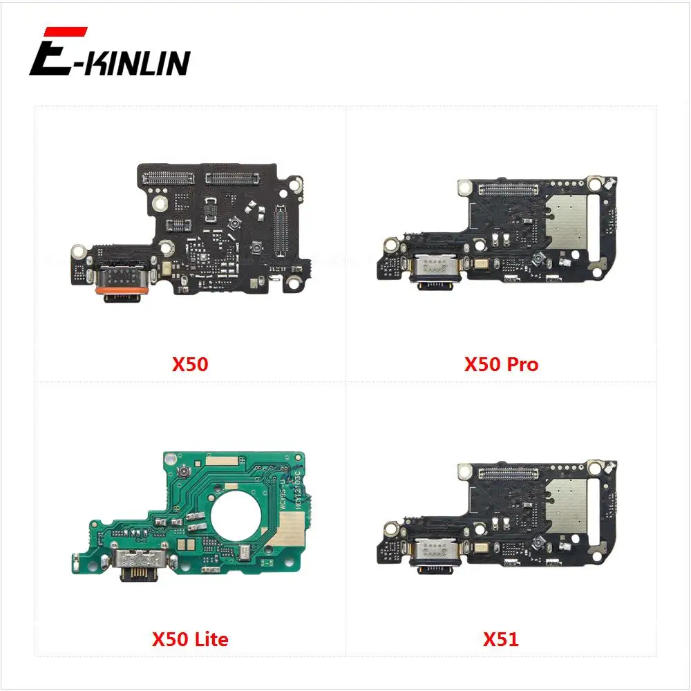 Charger USB Dock Charging Dock Port Board With Microphone Flex Cable For Vivo X50 Lite X51 X60 X70 X80 Pro