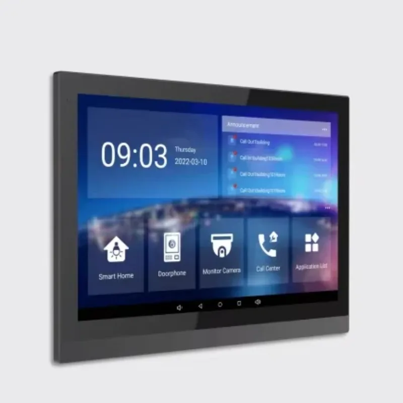 10-Inch Indoor Flush Mounting Tuya Smart Home Control Panel Video Intercom