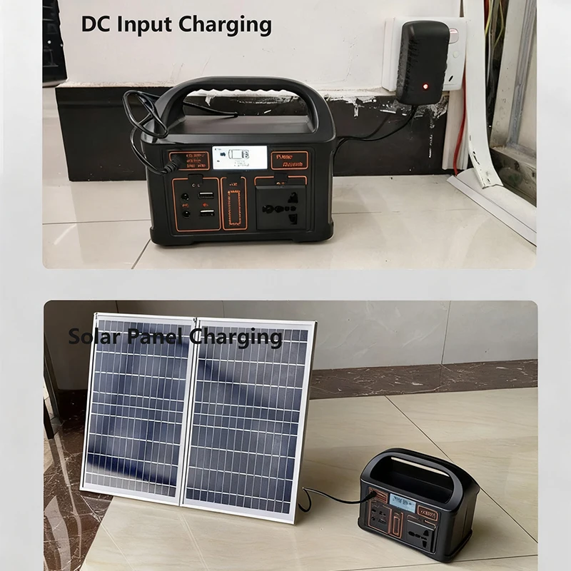 100W ポータブル電源 220V 110V ソーラー発電機 LEDライト 緊急電源バンク 24000mAh 76.8Wh バッテリー アウトドアキャンプ用