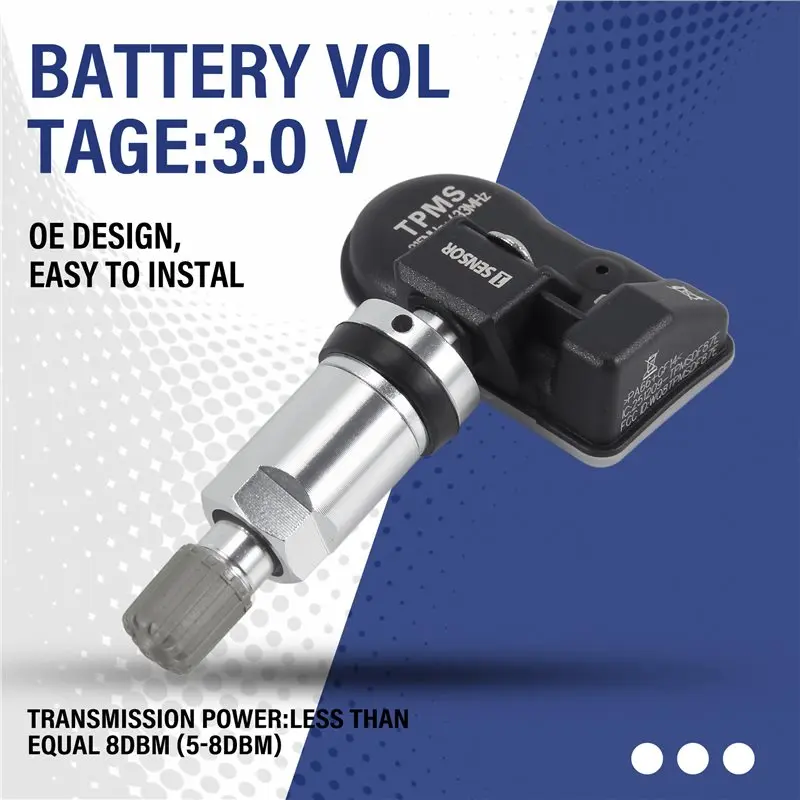 Customer Favorite 8Pcs Programmable TPMS MX Sensor 315MHZ+433Mhz 2-In-1 Tire Pressure Sensor Monitor For Autel Tool TS408 TS508